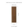 26mm Exterior Composite Wall Panel Teak 290x21.9cm Image 2