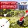 BU-KO 52cc Long Reach Petrol Multi Functional Garden Tool: Petrol Strimmers and Brush Cutter, Extendable Petrol Hedge Trimmer, Pruner Chainsaw, Petrol Grass Trimmers, 75cm Extension Pole, Toolbag Image 7