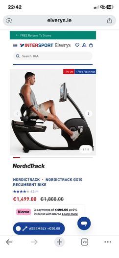 Nordictrack Gx10 Recumbent Bike