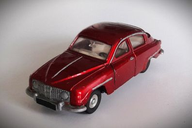 Diecast Vintage Dinky Toys Saab 96 Met. Red - Good Condition/No Box