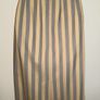 Paul Costelloe Dressage Pencil Grey and Yellow Stripped Wool Skirt Size 8 Image 4