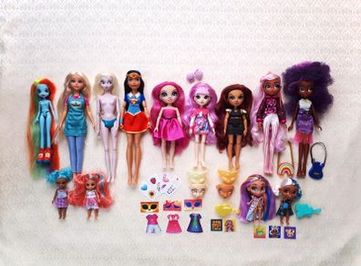 Dolls bundle - 13 dolls Rainbow High, Failfix, Super Hero Girls, Hairdorables, Frozen, Equestria Girls