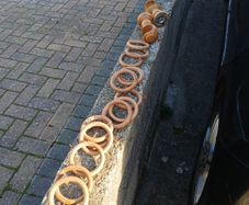 Curtain rings And 2 rail supports