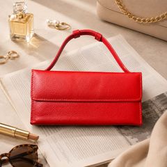 Leather Wallet for Women Card Holder Purse, Multi Compartment Clutch Wallet