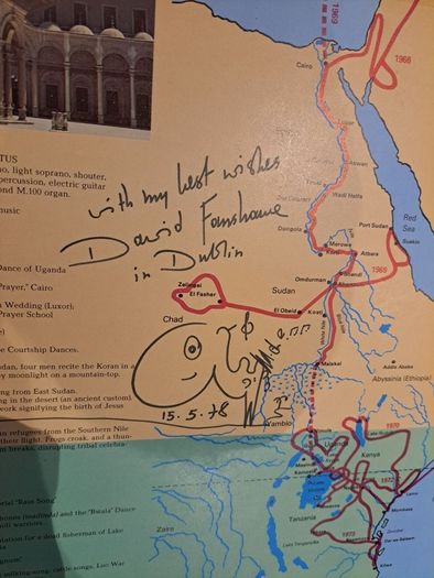African Sanctus by David Fanshawe Signed copy Gatefold lp African Sanctus