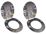 main image for ad Toilet Seats with Lids 2 pcs MDF New York