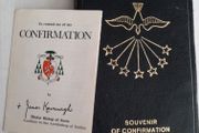 vintage confirmation book and mantilla