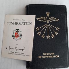 vintage confirmation book and mantilla
