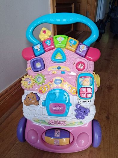 VTech Baby First Steps Baby Walker Pink