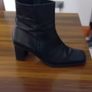 Next ladies black ankle boots Image 4