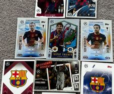 10 Barcelona match attax  cards