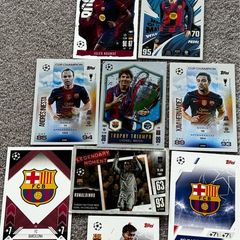 10 Barcelona match attax  cards