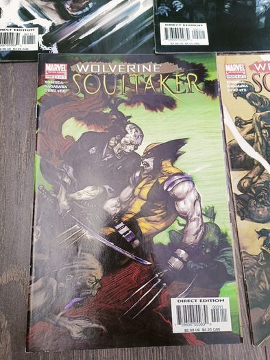 Wolverine Soultaker Complete 5 Issue Comic Book Set Marvel
