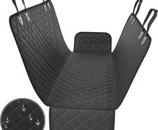 4-in-1 Pet Car Seat Cover with Mesh Window waterproof, Durable and Travel-Ready