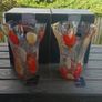 Newgrange vases, as new, tall colourful, D18 Image 4