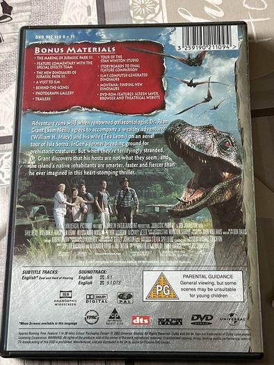 Jurassic Park DVD set.