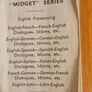 3 X Rare Vintage 1936-37 Midget Series Dictionaries Published By Burges & Bowes L.t.d  London. First edition in fair condition.  See photos for same. Image 8