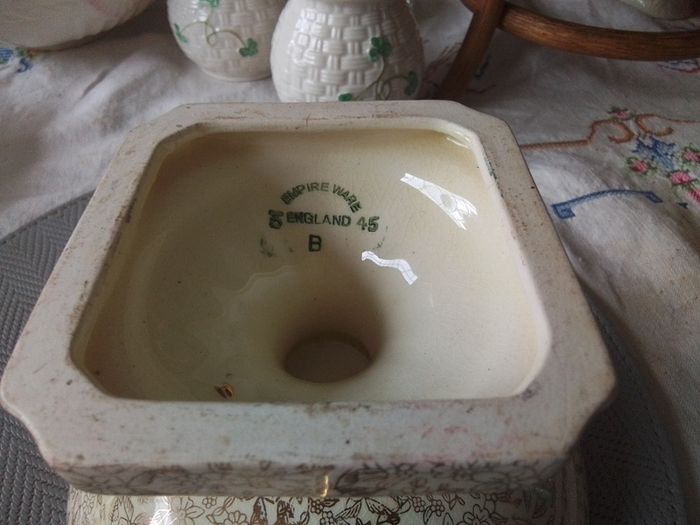 Antique Empire Ware Comporte Pedestal Bowl