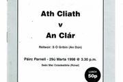 GAA programmes 1997-2000 (Dublin hurling)