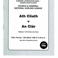 GAA programmes 1997-2000 (Dublin hurling)