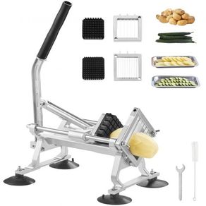 Commercial Vegetable Slicer, 1/4"+3/8"+1/2" Fruit Slicer, Stainless Steel and Aluminum Alloy Vegetable Cutter Slicer Machine