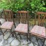 4 antique wooden chairs Image 4