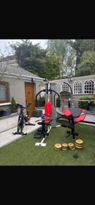 Home Gym Spin Bike and Weight Machines
