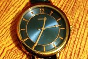 Sekonda Rose Gold &amp; Navy Blue Quartz Watch