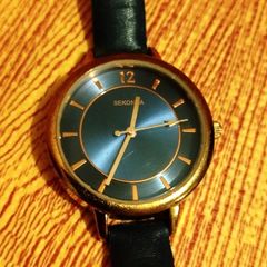Sekonda Rose Gold & Navy Blue Quartz Watch