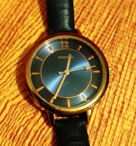 Sekonda Rose Gold & Navy Blue Quartz Watch