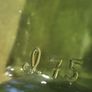 Vintage  green glass decanter, tavern bar decor, wine carafe Or as vase. 75 ml. Image 8