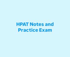 HPAT Notes & Practice Exam