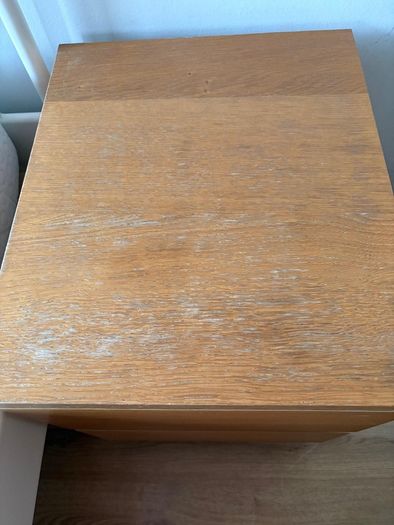 Pair of Malm bedside lockers
