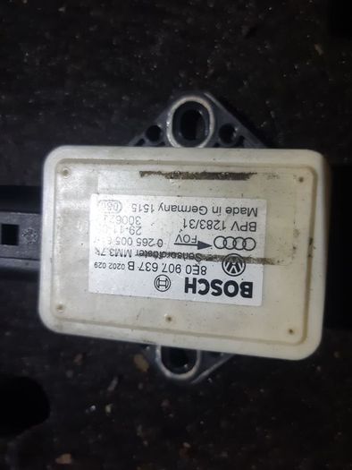 Audi A6 4F A4 8E A8 4E Esp Control Unit Rate Sensor Acceleration 8E0907637B