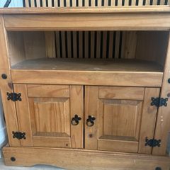 small rustic pine sideboard / hall cupboard