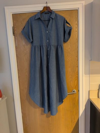 Emery Rose Denim Colour Dress . S. L -14-16.