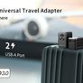 MOMAX Universal Travel Adapter,70W GaN Travel Plug Adapter with UK/EU/AU/US Plugs, 3USB-C PD & 2USB-A QC International Adapter Charger, Adapter Plug for Laptops Tablets Phones Vision Pro 1-World Image 9