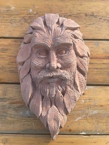 Handmade Greenman Outdoor garden wall display item