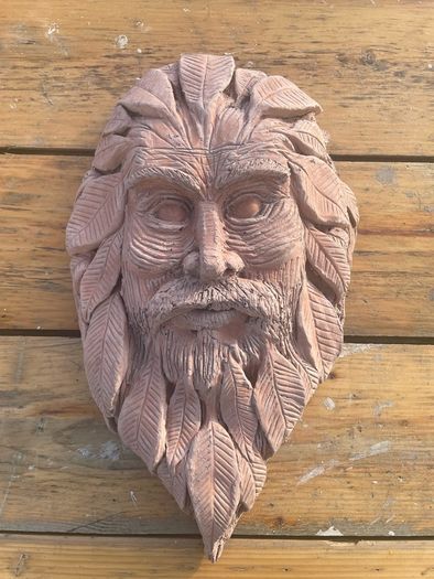 Handmade Greenman Outdoor garden wall display item