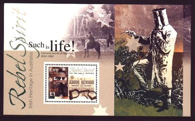 2001 Ireland Irish Heritage in Australia Commemorative Stamp Miniature Sheet Mint Never Hinged (MNH)