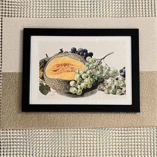 Laminate Glossy 280gsm Canvas Poster A4 Size Featuring Fruits by Michiel van Huysum (1714-1760) from The Rijksmueum
