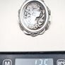 Vintage 925 Silver Carved Cameo Brooch Image 8