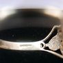 Vintage 9K Sold Gold 375 Horse Head and Horseshoe Ring Men's Signet with Diamonds, BIG SIZE 4,23g Image 7