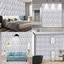 NEW SALE |  3D Wall Panels 19.7x19.7 Inch Wall Panels 12 Pack Wall Panelling Decorative Diamond Wall Tiles White for Living Room, Bedroom, Bathroom, Interior Home Wall Decor(50cmx50cm) Image 5