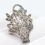 Past Times Silver And Marcasite Brooch In Original Box Image 5