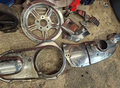 Harley Sportster dress up kit. (Poor chrome)