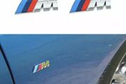 2x BMW M Sport Metal Emblems Chrome Sticker Side Wing Fender Badge 45x15mm