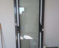 Brand New Cortizo Millenium Plus 70 Aluminium Balcony Door - Triple Glazed RAL 7021