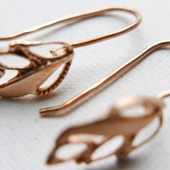 Victorian 9ct Sold Gold 375 Drop Earrings 0,84g