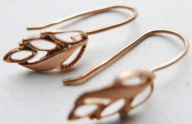 Victorian 9ct Sold Gold 375 Drop Earrings 0,84g